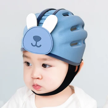 Детский защитный шлем Защита Шапка Мультяшные бамперы Шапка Безопасность Дышащая шапка для малышей Ходьба Ползания Детская кепка