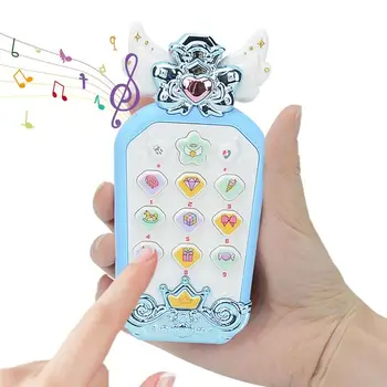 Детский игрушечный телефон Детский обучающий телефон Притворный игровой игрушечный телефон с кнопками Портативный красочный обучающий игровой сотовый телефон Игрушка для девочек