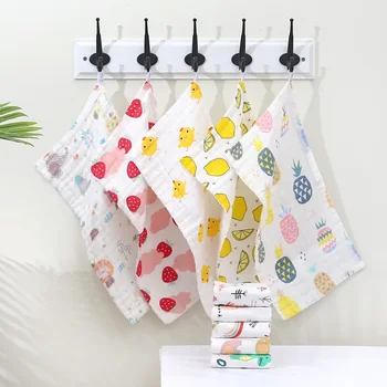 Детское полотенце Хлопковая марля Детское полотенце для лица Хлопковое полотенце для новорожденных