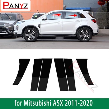  для Mitsubishi ASX 2011-2020 Новое поступление 6 шт. Полированные стойки Подходит для обшивки окон Крышка BC Колонна Наклейка