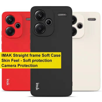 Для Xiaomi Redmi Note 13 Pro Plus 5G Чехол IMAK Тонкая мягкая задняя крышка из ТПУ с прямой рамкой Чехлы для телефона для Redmi Note 13 Pro Plus