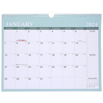Ежемесячный висячий календарь Календарь обратного отсчета Английский ежедневный календарь Настенный календарь