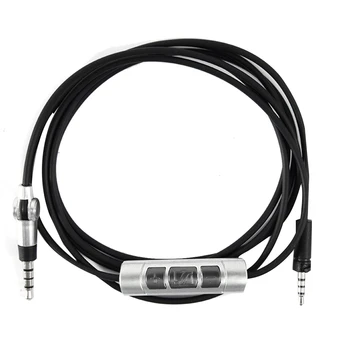 Запасной аудиокабель для наушников MOMENTUM Bluetooth-шнур Гарнитуры Соединительный аудиокабель с микрофоном Пульт дистанционного управления-Черный