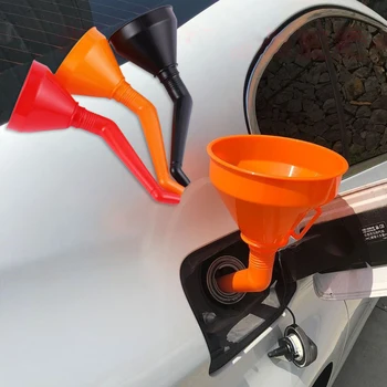 Заправочная воронка с фильтром Заправка мотоцикла Бензин Моторное масло Воронка Мото Авто Длинное Горлышко Инструменты для ремонта автомобилей
