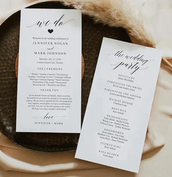  Индивидуальная минималистичная свадебная жемчужная бумажная карта меню Спасибо Идеи карт обеденной тарелки Принадлежности для вечеринок для гостей