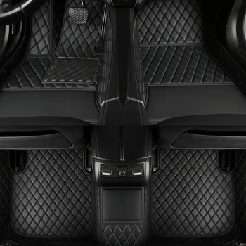 Индивидуальные автомобильные коврики для Audi A6 Avant 4G5 4GD C7 2007-2018 года Интерьер автомобиля Аксессуары Ковер Искусственная кожа