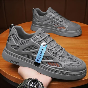 Кроссовки Мужские кроссовки Бизнес Путешествия Tenis Masculino 2023 Новая мужская обувь Легкая дышащая повседневная мужская обувь Плоская шнуровка