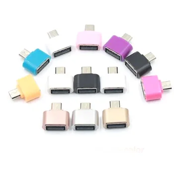 лот 10 шт. пластиковая или алюминиевая оболочка OTG USB 2.0 гнездо на мини микро 5-контактный штекерный преобразователь кабель разъем адаптер для смартфона