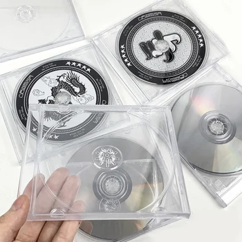 Многофункциональная организационная коробка Прозрачный цельный футляр для дисков Ins CD DVD Disc Box Утолщенный пыленепроницаемый чехол для CD Раскладушка