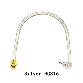 Модем Коаксиальный кабель CRC9 Штекерный прямоугольный переключатель RP-SMA Штекерный разъем RG316 RG174 Кабель 15 см Адаптер Новый