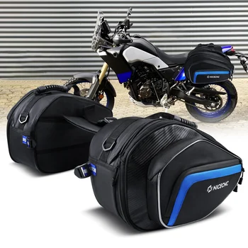 Мотоциклетные седельные сумки большой емкости для Yamaha Harley Davidson Водонепроницаемый мотоцикл Инструмент для хранения боковой сумки Мото аксессуары