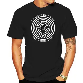 Мужская футболка Westworld Maze Черная дышащая футболка с топами