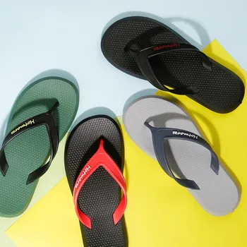 Новые Мужчины Шлепанцы Пляж Плоские Сандалии Дизайнерская Летняя Обувь Мода Слайды Резиновые сабо Zapatos Hombre