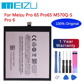 новый 100% оригинальный аккумулятор BT53S для Meizu Pro 6S Pro6S M570Q-S Pro 6 3060 мАч Батареи для телефона Bateria В наличии Быстрая доставка