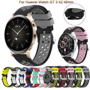Новый 20 22 мм ремешок для смарт-часов для Huawei Watch GT3 GT 3 42 46 мм Ремешки на запястье GT 2 GT2 Pro Браслет для часов Силиконовый ремень Correa