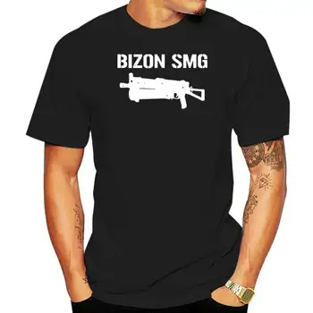 Пистолет-пулемет Bizon Пистолет-пулемет Военная потрепанная футболка(1)