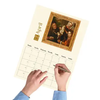 проводной средневековый кошачий календарь веселый 12-месячный настольный календарь декор для любителей кошек кошачий календарь декор стола для домашней школьной квартиры