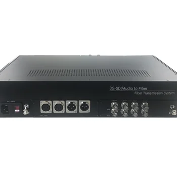 симплексный оптоволоконный преобразователь видео по волокну 3G SDI с XLR аудио
