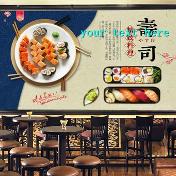 Современные рисовые шарики Фотообои Индустриальный декор Японский суши-ресторан Фон Фрески Обои 3D papel de parede