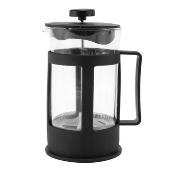  Стеклянный кофеварка с френч-прессом 600 мл Кофейный пресс Боросиликатное стекло с термостойкой ручкой