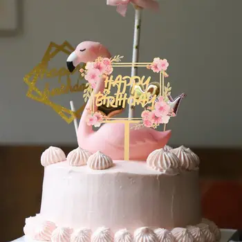 Торт на день рождения Акриловый топпер С днем рождения Торт Знак День рождения Торт Декор