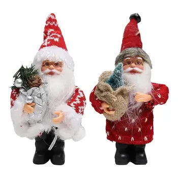 Фигурки Санта-Клауса Большие куклы Санта-Клауса Рождественские кулоны Мини-кукла Санта-Клауса Игрушечные подарки Украшения Украшения Для домашнего офиса
