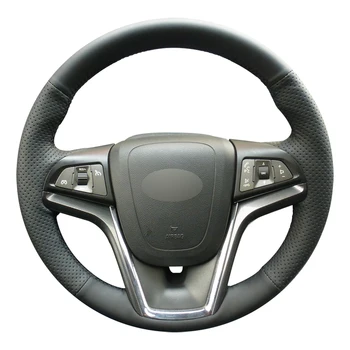Чехол на рулевое колесо автомобиля с искусственной кожей для 2014 Chevrolet Malibu Аксессуары для интерьера Противоскользящий