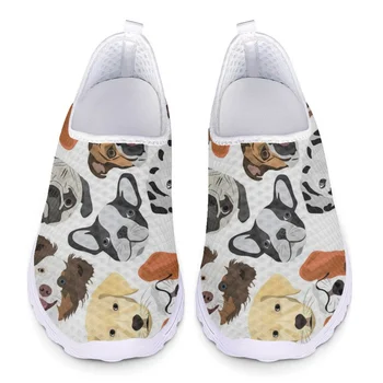 חמוד קריקטורה גור עיצוב פנאי נעלי כלב אוהבי ביקוש מותאם אישית מתנה קיץ נוח לנשימה רשת נעליים
